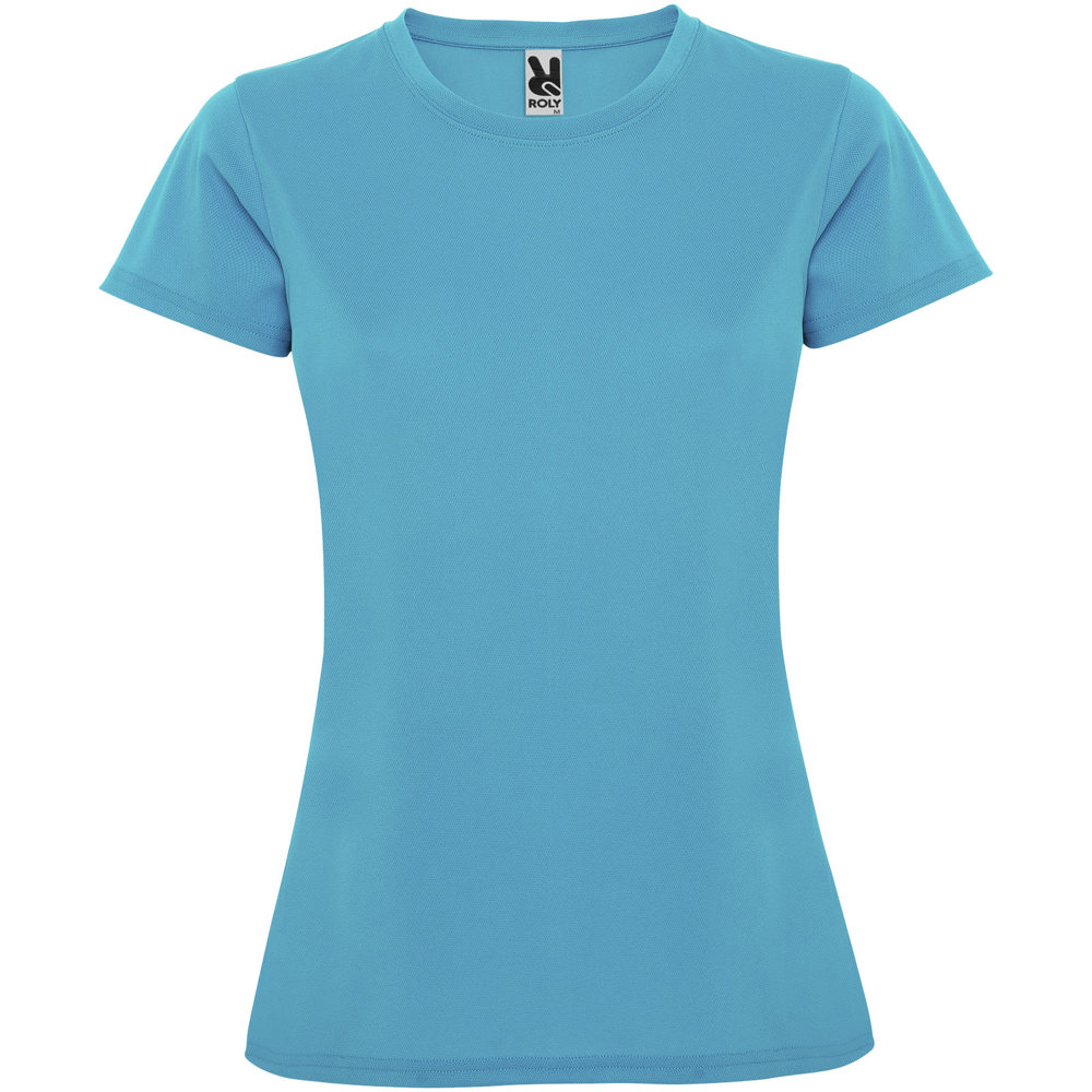 Montecarlo sportshirt met korte mouwen voor dames - Turkoois