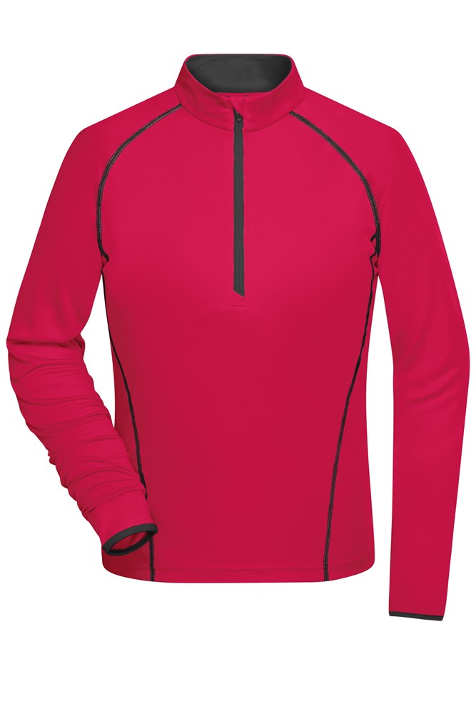 Ladies' Sports Shirt Long-Sleeved - Felroze/titan (ca. Pantone 806M
426U)