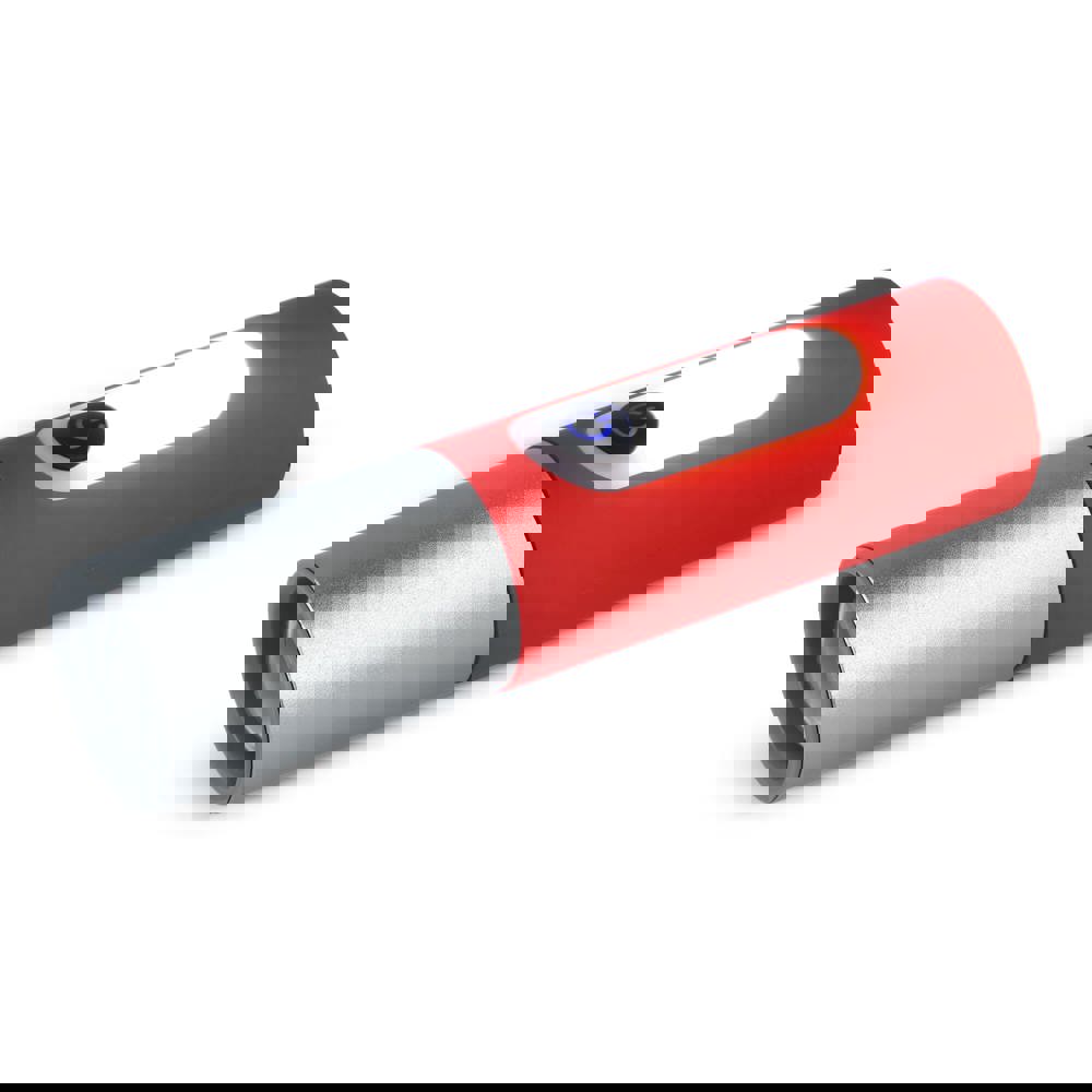 Oplaadbare 10 W LED-zaklamp met zoomfunctie 300 lm - rood