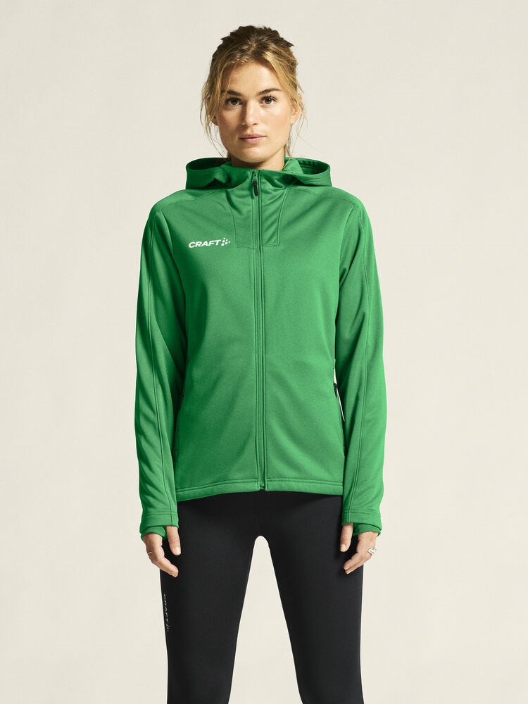 Craft - Evolve 2.0 Brushed Hood Jacket W Team Green L