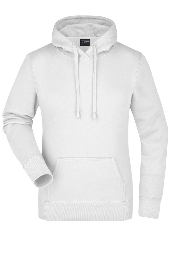 Ladies' Hooded Sweat - Wit (ca. Pantone white)