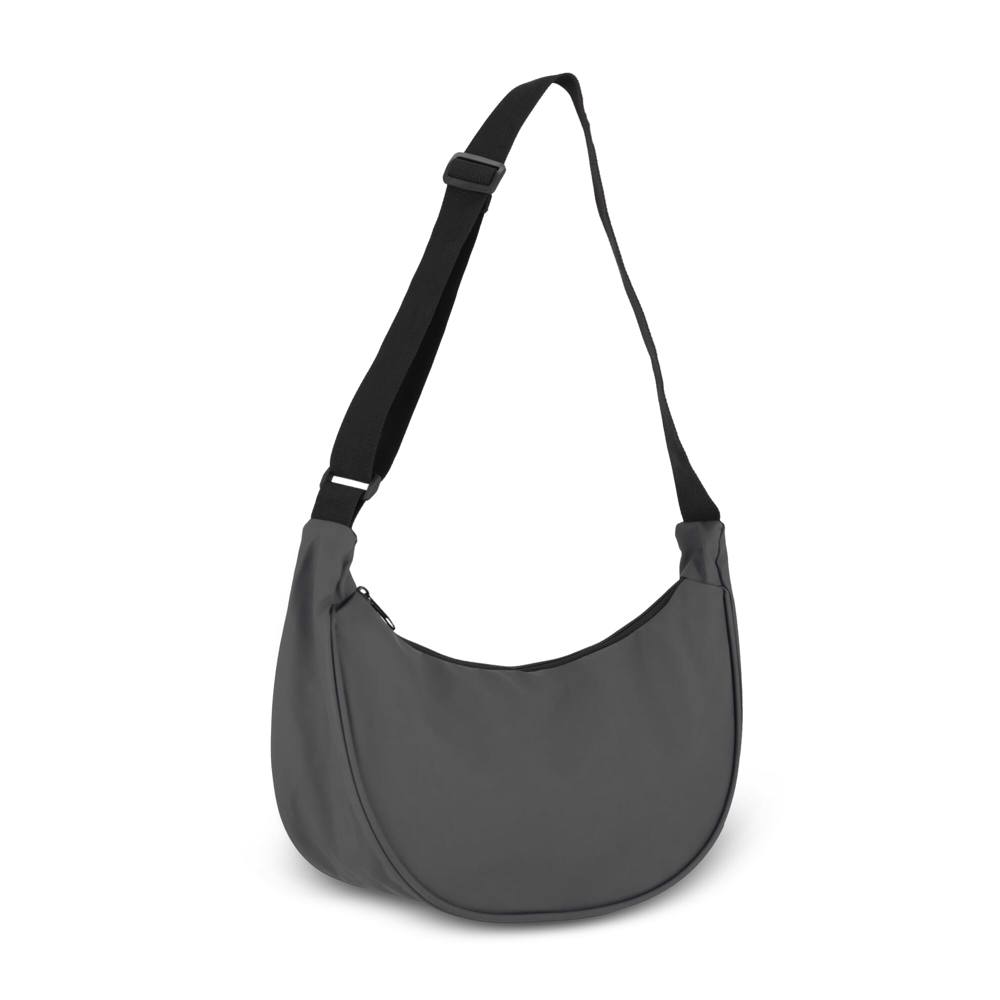 PU-gecoat R-PET 600D halve maan sling tas