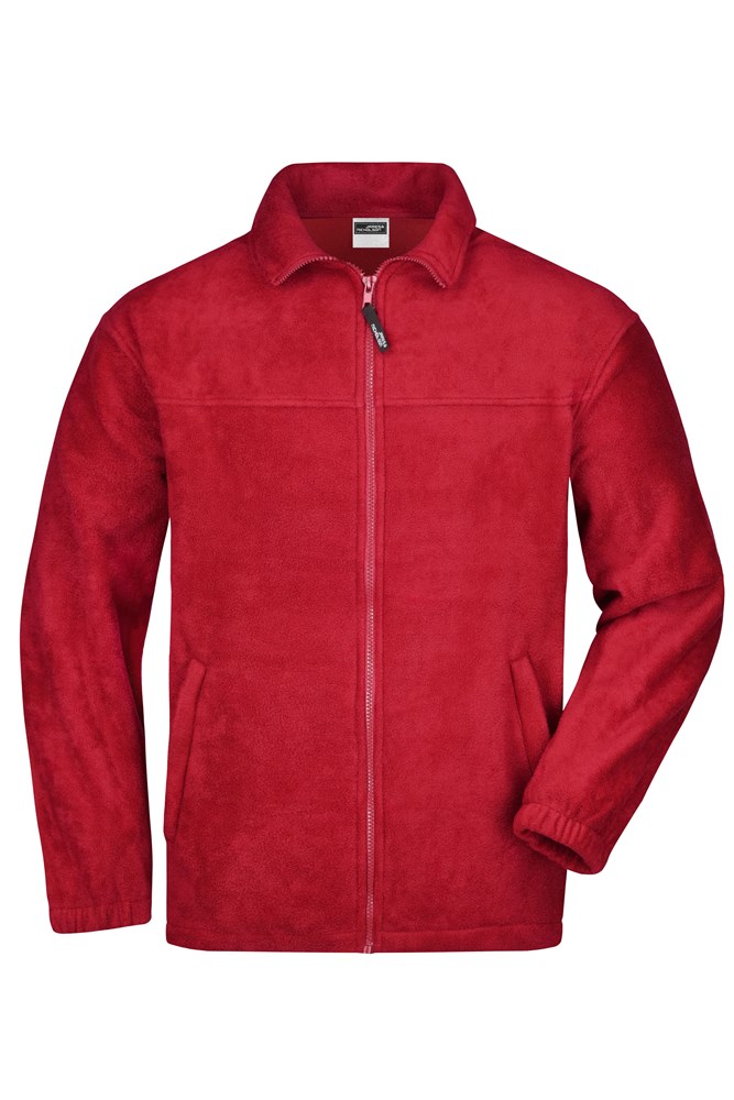 Full-Zip Fleece - Rood (ca. Pantone 200C)