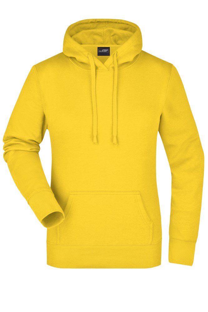 Ladies' Hooded Sweat - Zon-geel (ca. Pantone 116C)