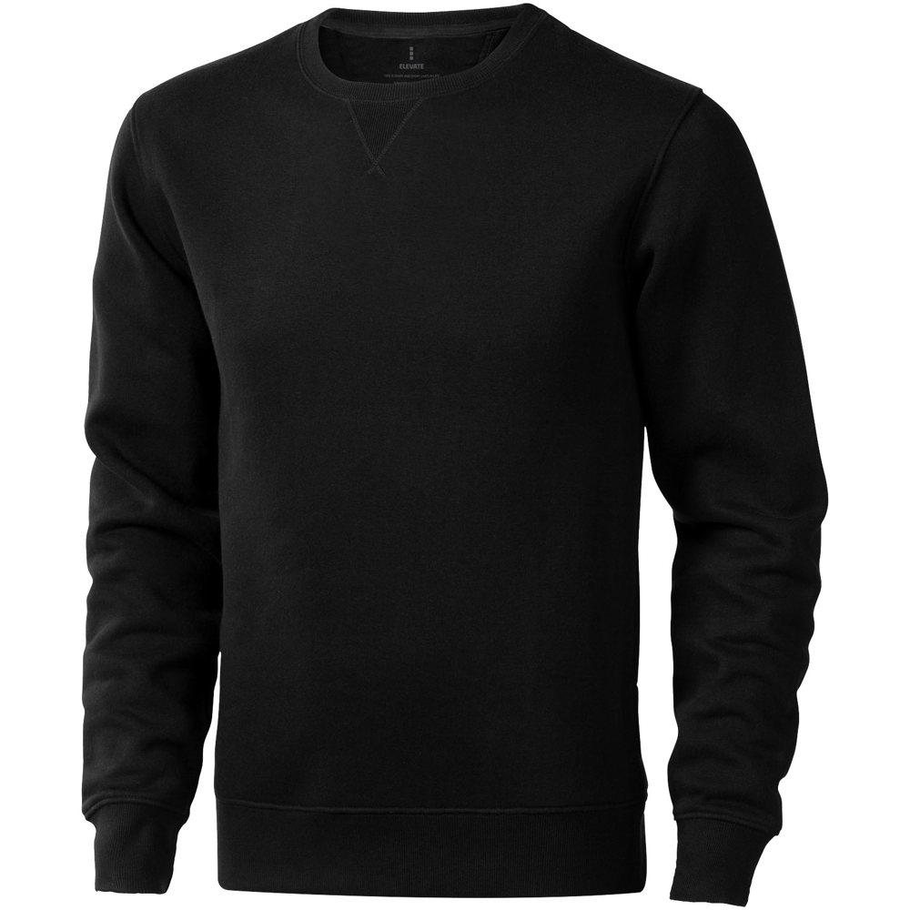 Surrey unisex sweater met ronde hals - Zwart