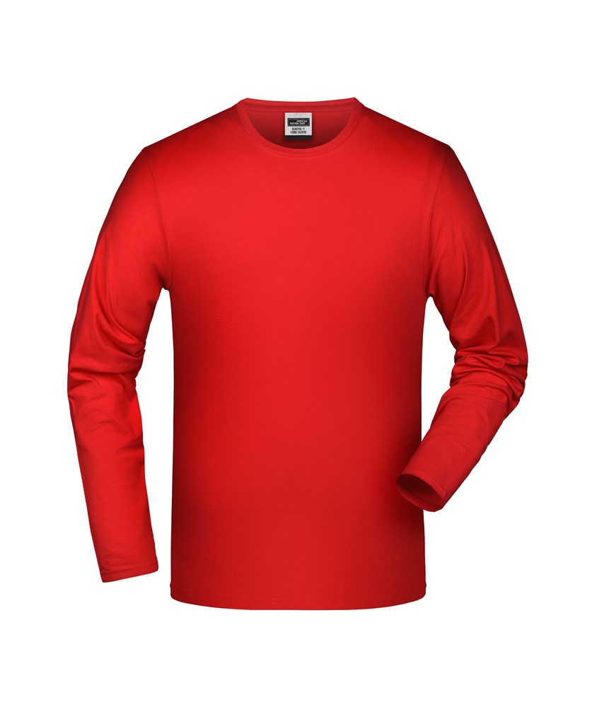Elastic-T Long-Sleeved - Rood (ca. Pantone 185C)