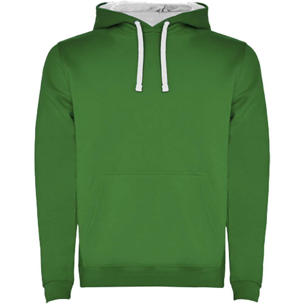 Urban 280 g/m² hoodie voor kinderen - Kellygroen, Wit