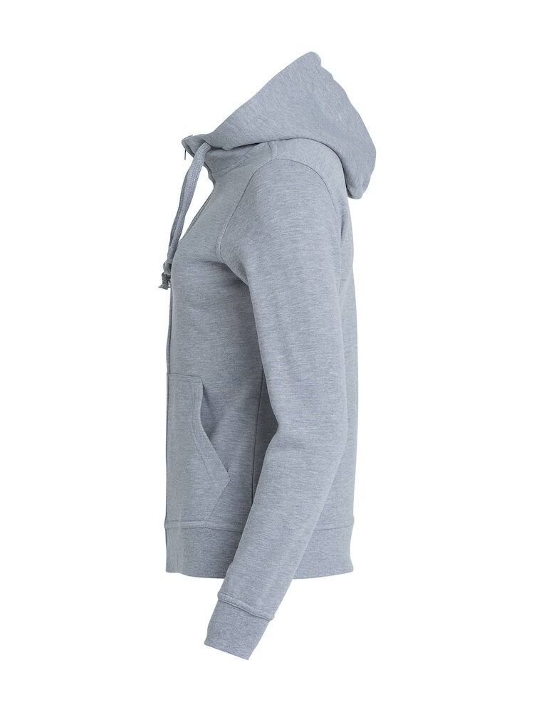 Clique - Basic Hoody Full Zip Women Grijs-melange XXL
