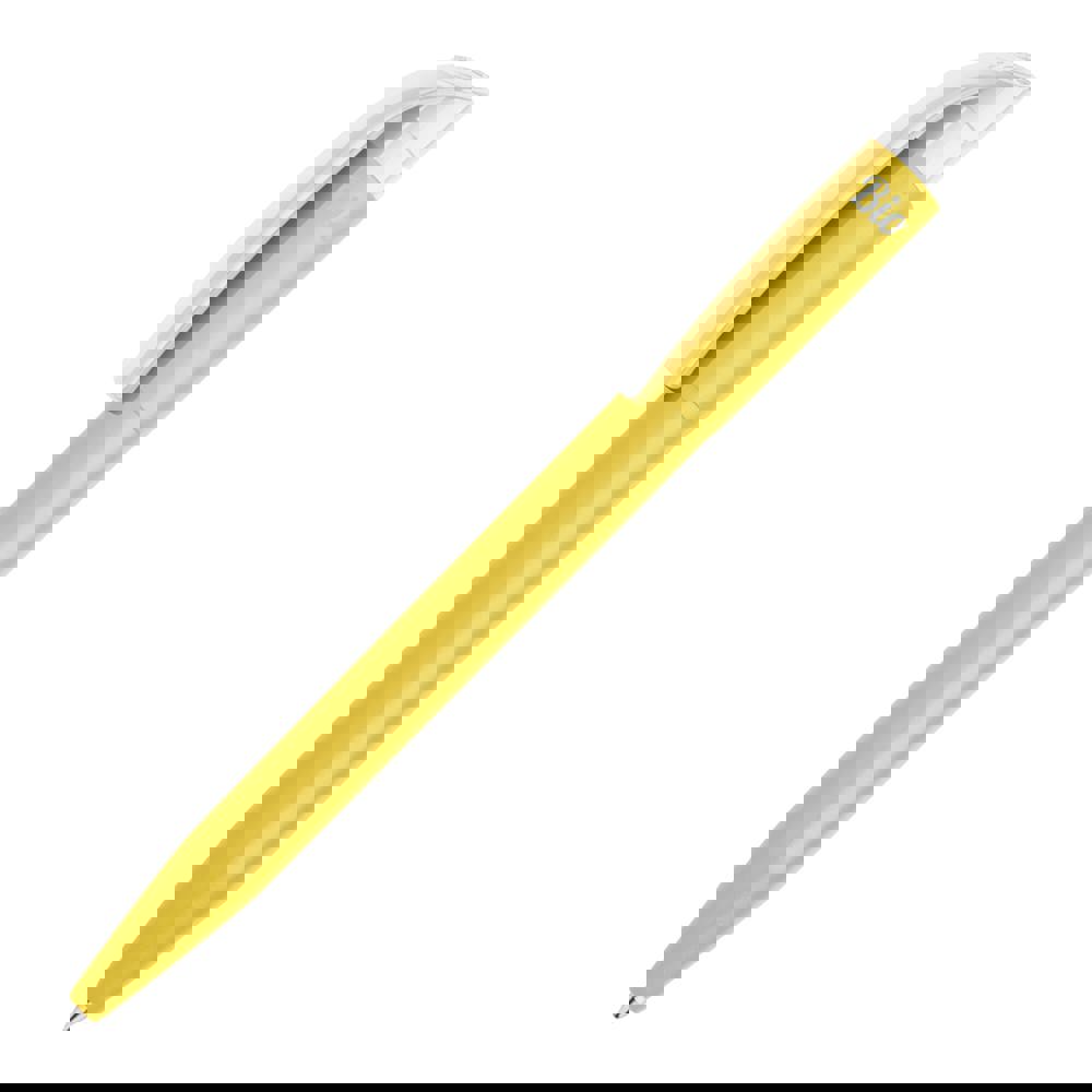 Balpen S45 Bio hardcolour - Geel / Wit