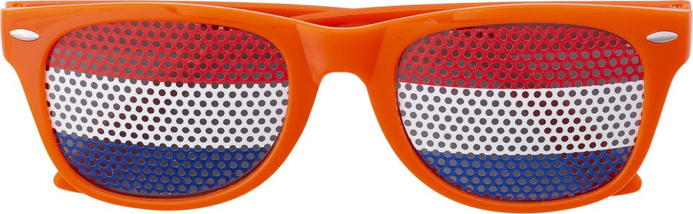 Plexiglas zonnebril met landen vlag Lexi - rood/wit/blauw