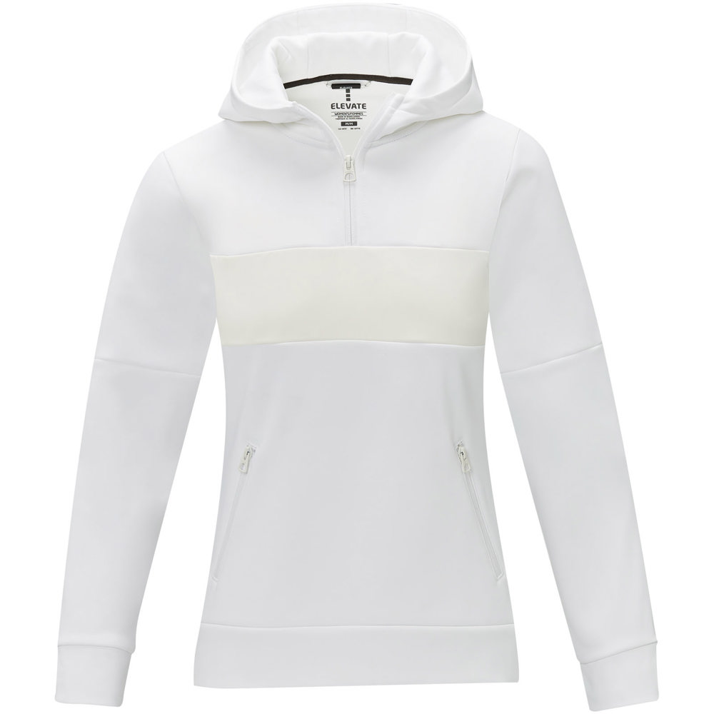 Sayan anorak dames sweater met halve rits en capuchon