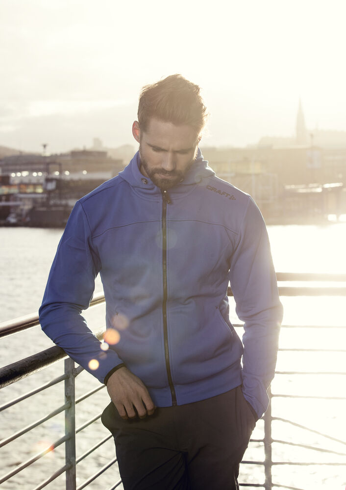 Craft - Leisure Full Zip Hood M Sweden Blue 4XL