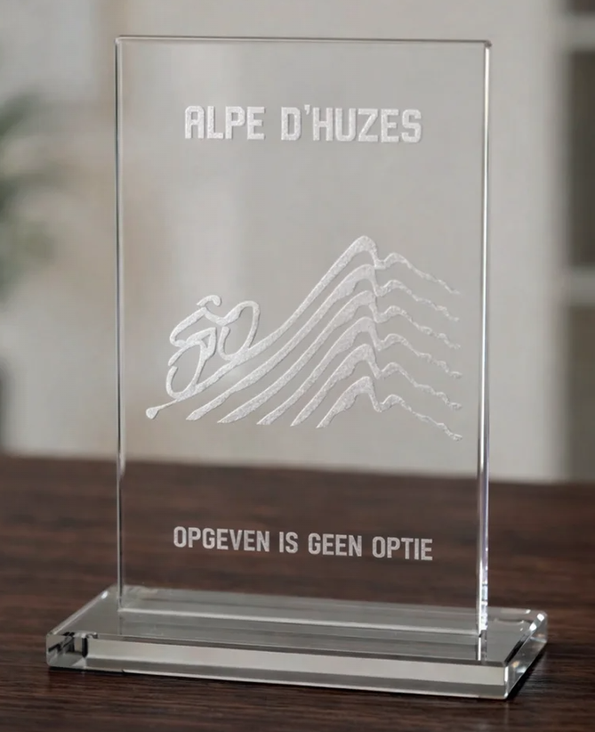 B-W509-513 awards van glas tot 20 cm hoog