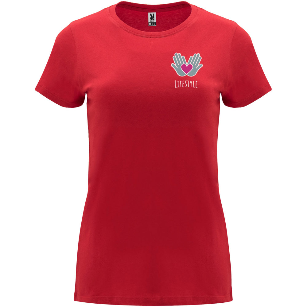 Capri 170 g/m² damesshirt met korte mouwen