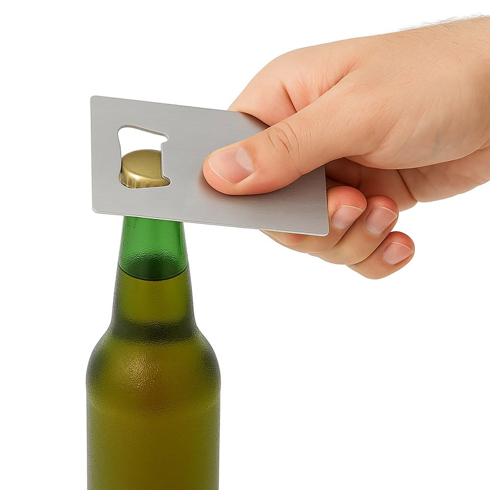 RVS flesopener in creditcardformaat