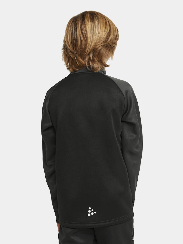 Craft - Squad 2.0 Full Zip Jr Black-Granite 146/152