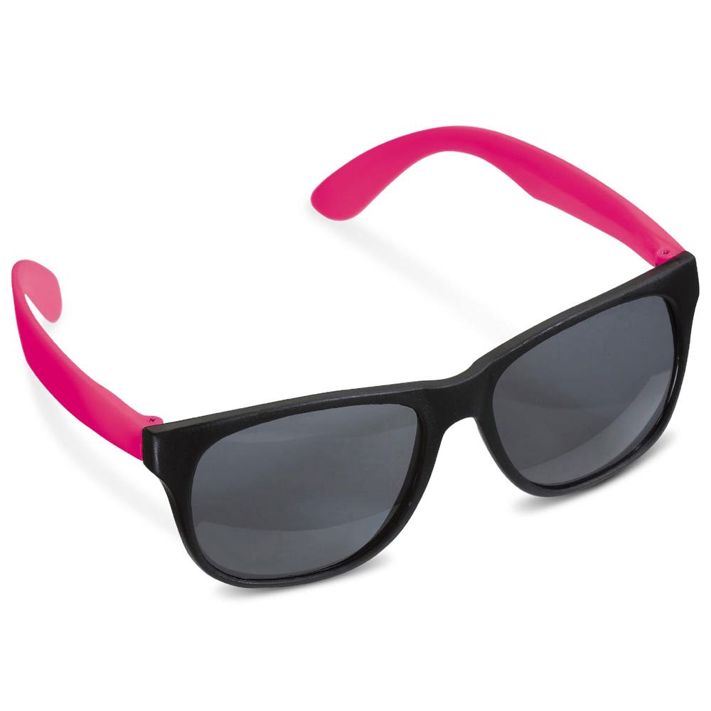 Zonnebril neon UV400 - Zwart / Roze