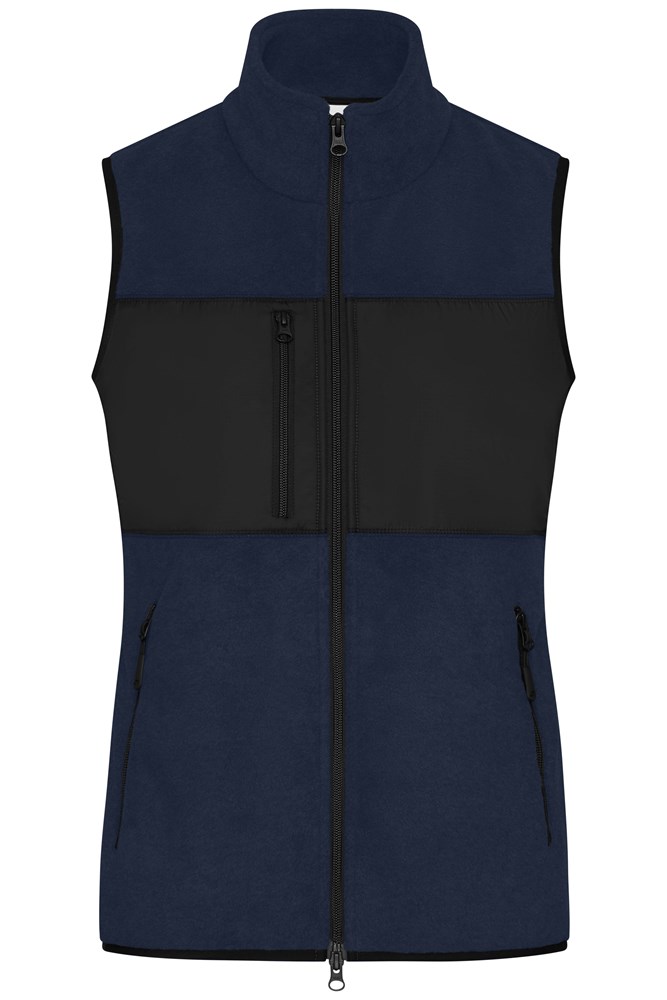 Ladies' Fleece Vest GRS - Navy/zwart (ca. Pantone 296C
blackC)