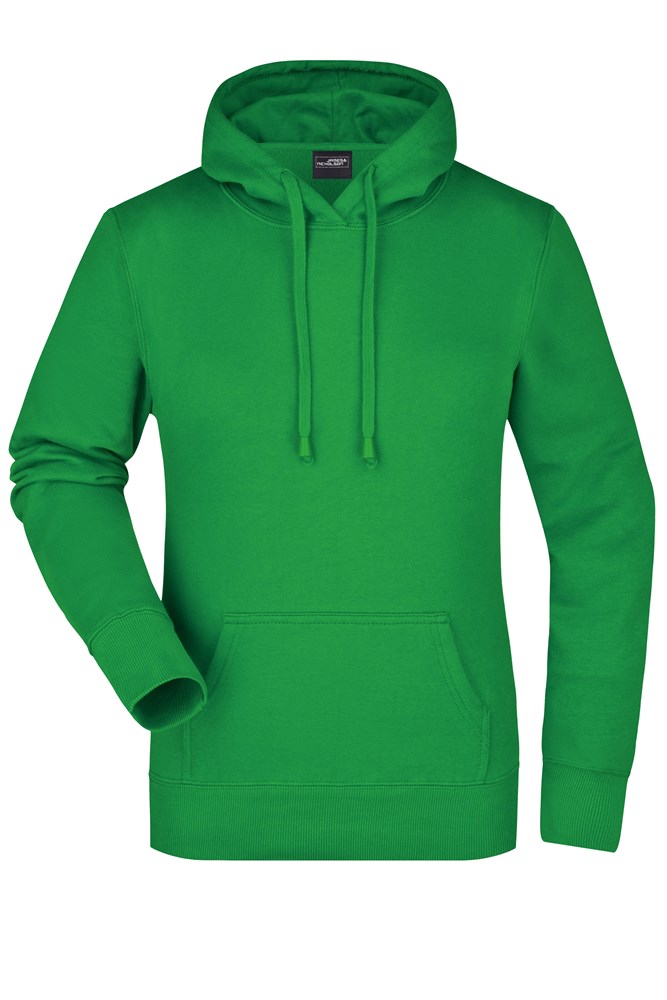 Ladies' Hooded Sweat - Varengroen (ca. Pantone 347C)