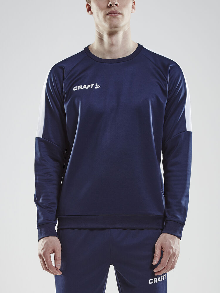 Craft - Progress R-Neck Sweater M Navy/White XS