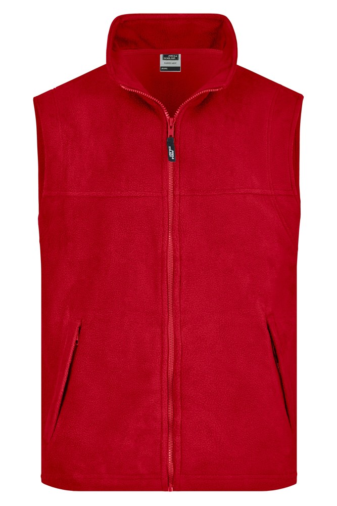 Fleece Vest - Rood (ca. Pantone 200C)