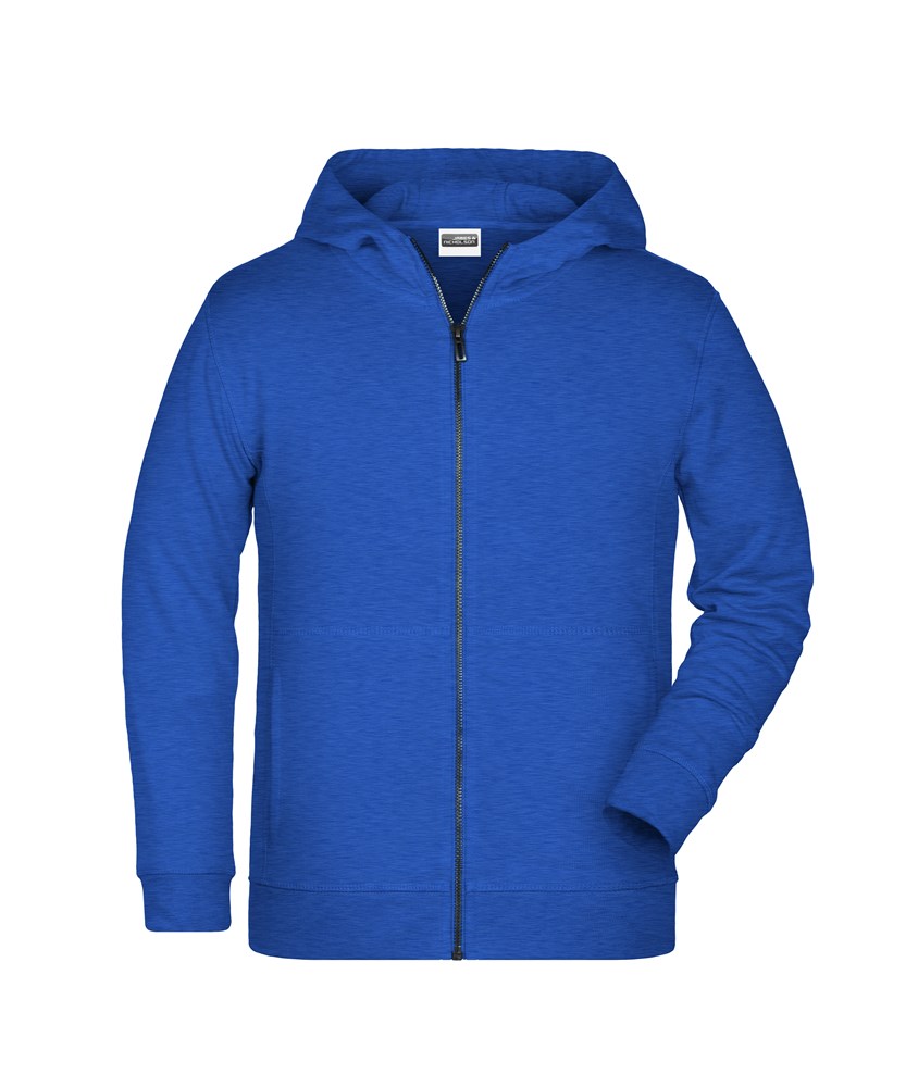 Children's Zip Hoody OCS Blended & RCS - Royal-gemeleerd (ca. Pantone 104-8C)