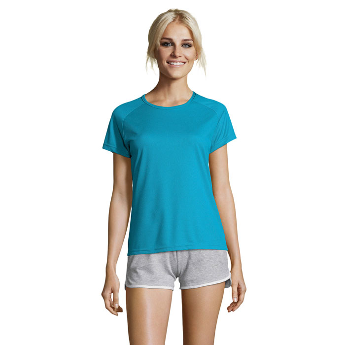 SPORTY WOMEN - SPORTYdames t-shirt 140g - Aqua