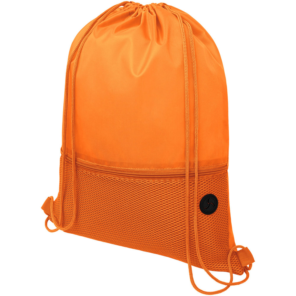 Oriole mesh rugzak met trekkoordsluiting 5L - Oranje