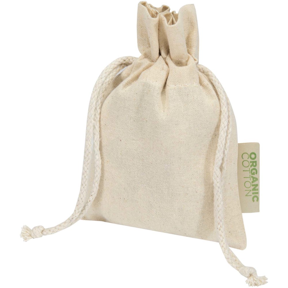 Odisha 140 g/m² OCS biologisch katoenen geschenktas – 15 x 10 cm