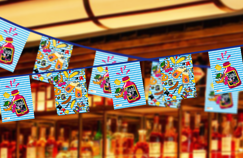 Vlaggenlijnen 15 x 21 cm