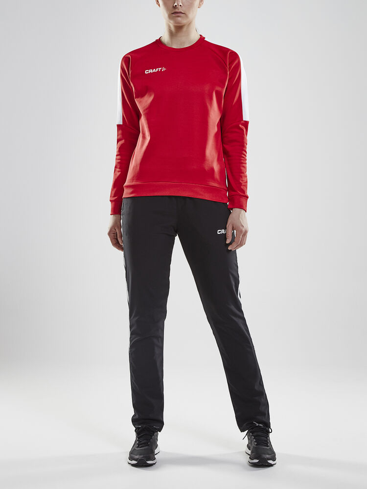 Craft - Progress R-Neck Sweater W Bright Red/White XS