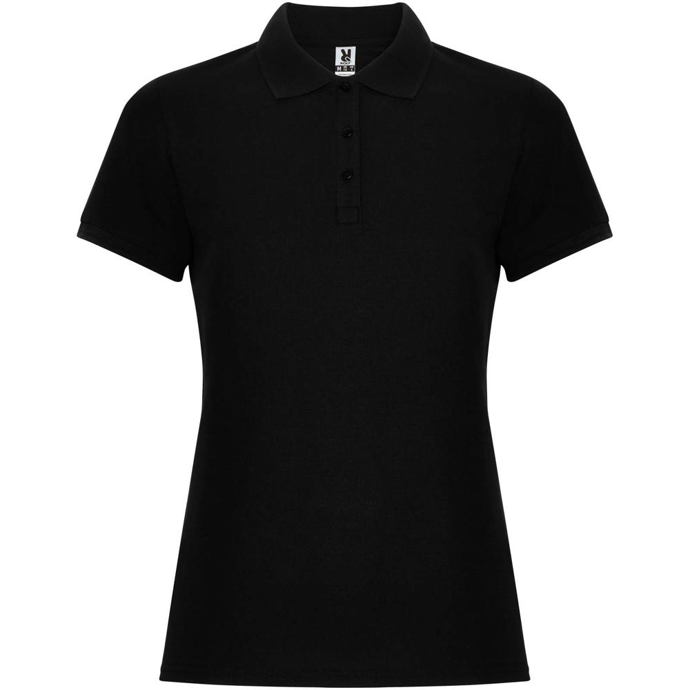 Pegaso Premium damespolo met korte mouwen - Zwart