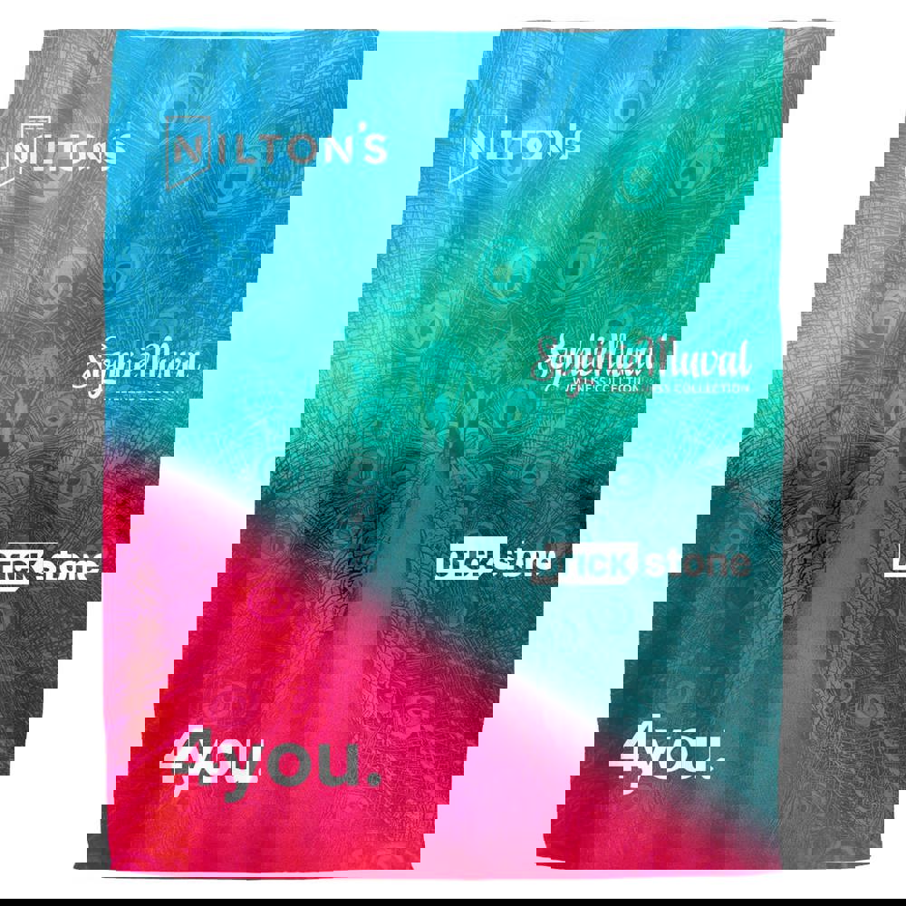 Sherpa sublimatie fleeceplaid 150x120 cm, 450 gr/m²