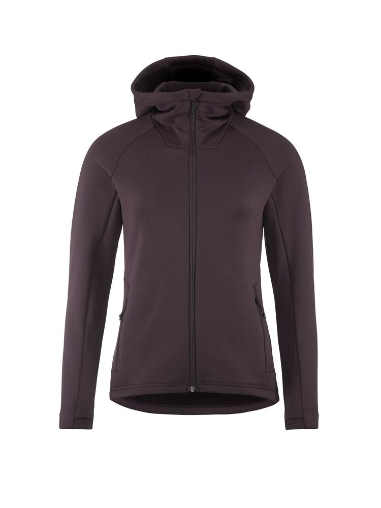 Craft - ADV Explore Power Fleece Hood Jacket W - Dk Plum
