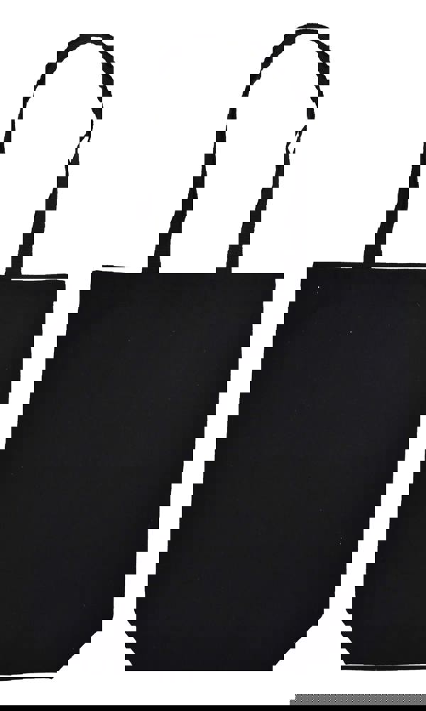 Katoenen tas met lange hengsels en bodem, 300 gr/m²