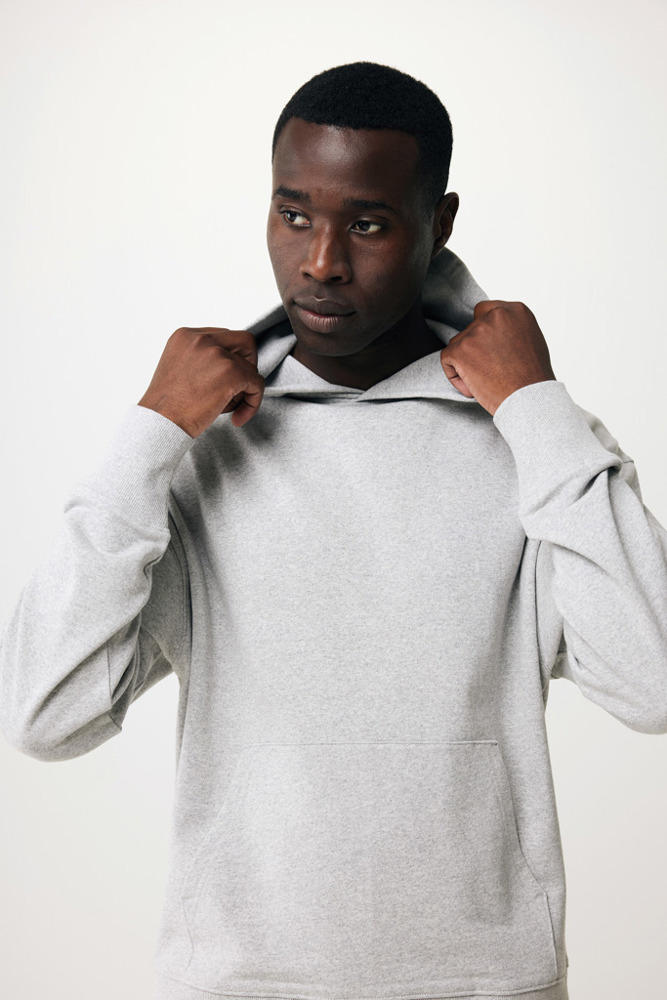 IQONIQ Yoho gerecycled katoen relaxed hoodie