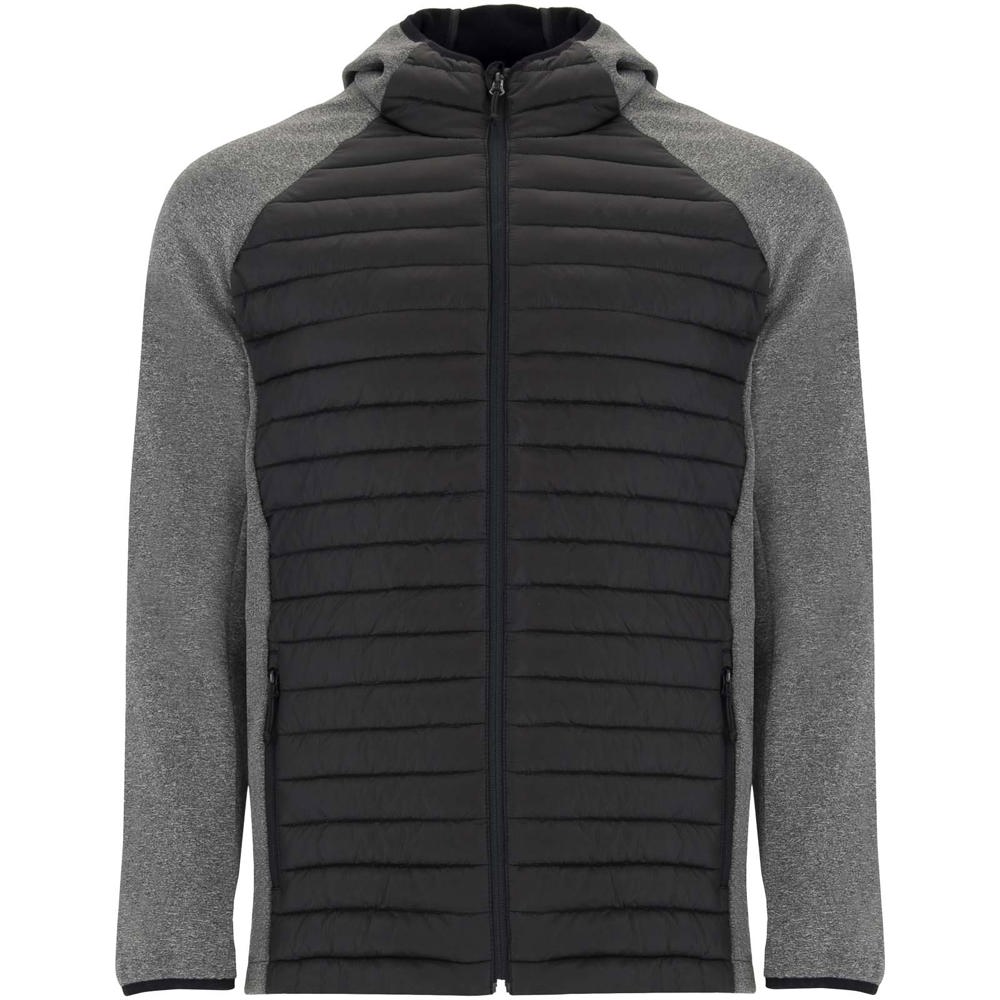 Minsk unisex hybrid geïsoleerd jack - Zwart, Lood