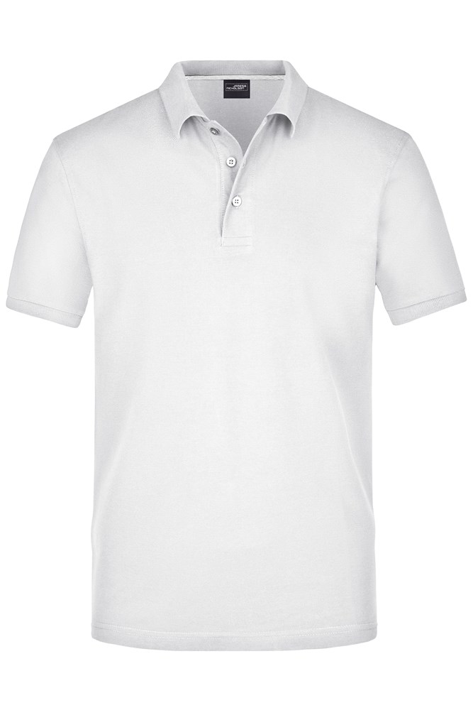 Men's Pima Polo - Wit (ca. Pantone white)
