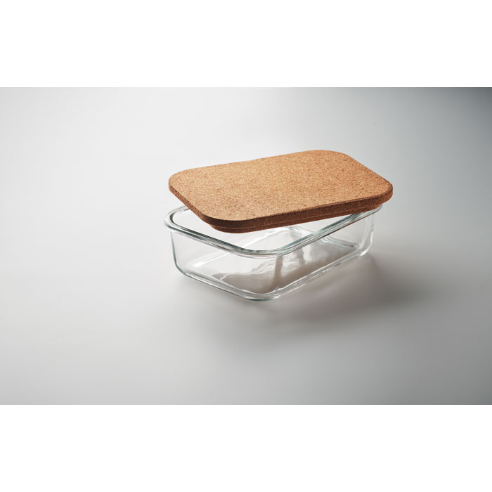 CANOA - Glazen lunchbox kurken deksel