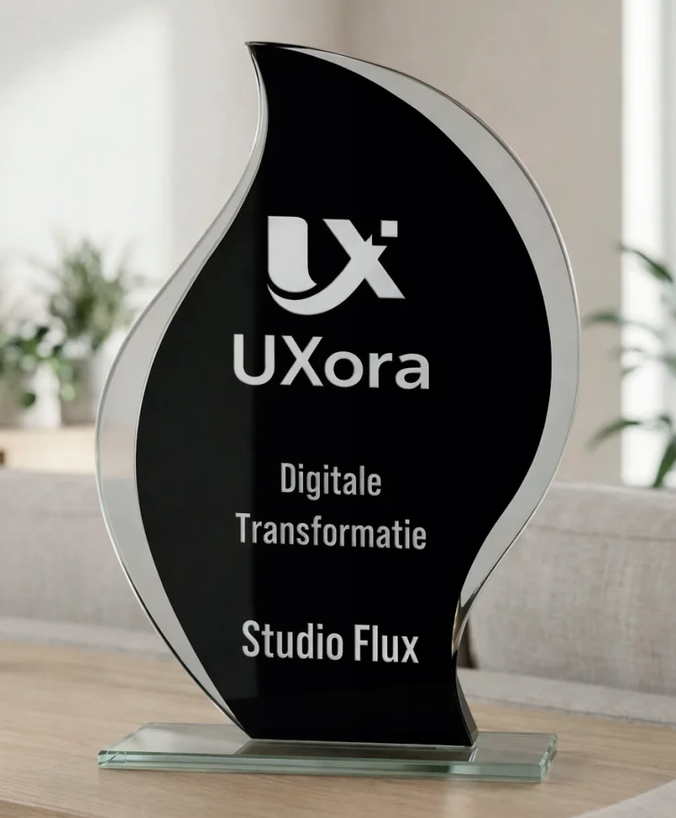 B-GL048 awards van glas tot 21 cm hoog