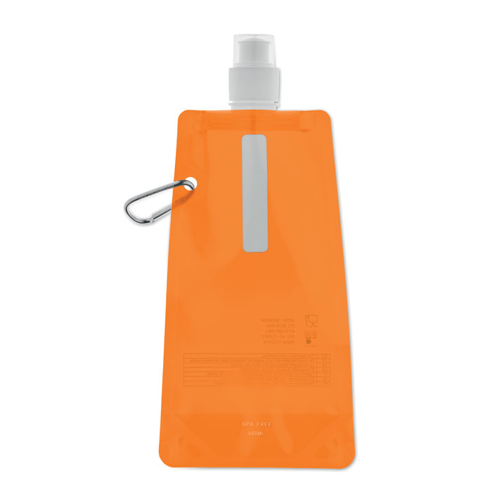 GATES - Opvouwbare drinkfles - Transparant Oranje