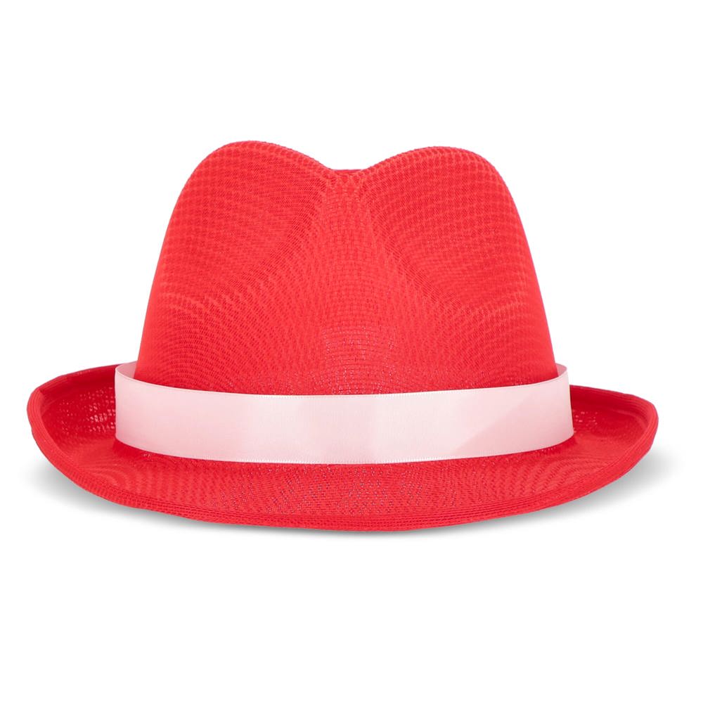 Polyester hoed met band