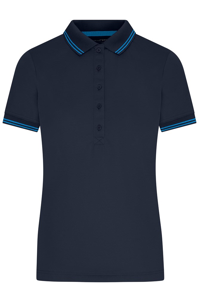 Ladies' Functional Polo - Navy/helderblauw (ca. Pantone 3005C
296C)