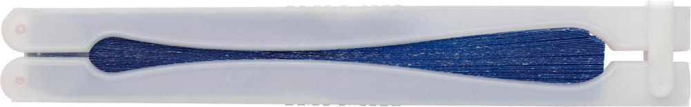 Papieren handwaaier Dylan - Blauw