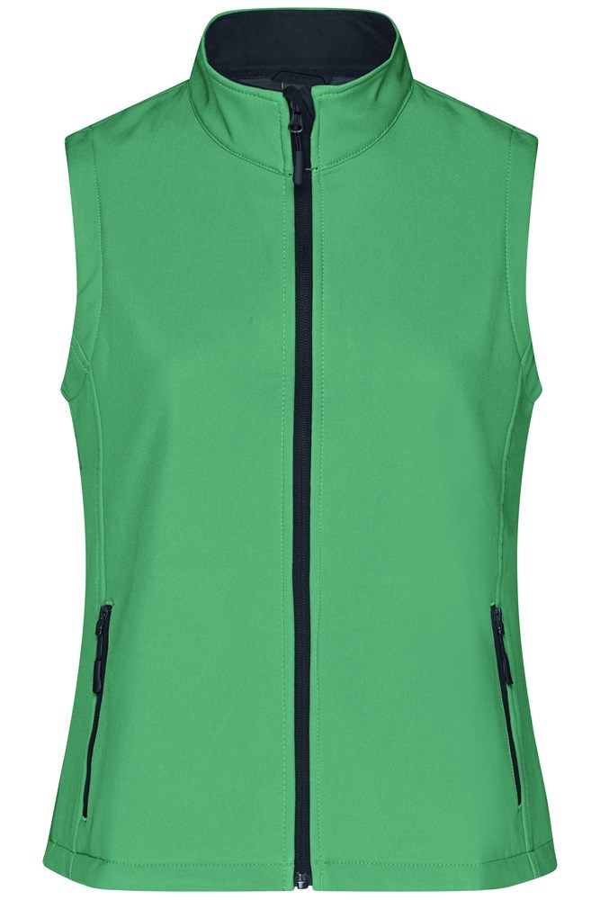 Ladies' Promo Softshell Vest - Groen/navy (ca. Pantone 354EC
5395C)