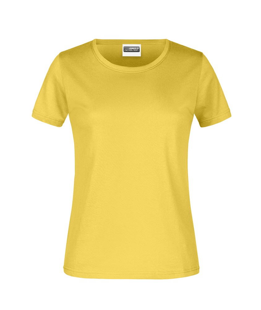 Promo-T Lady 180 - Geel (ca. Pantone 101C)