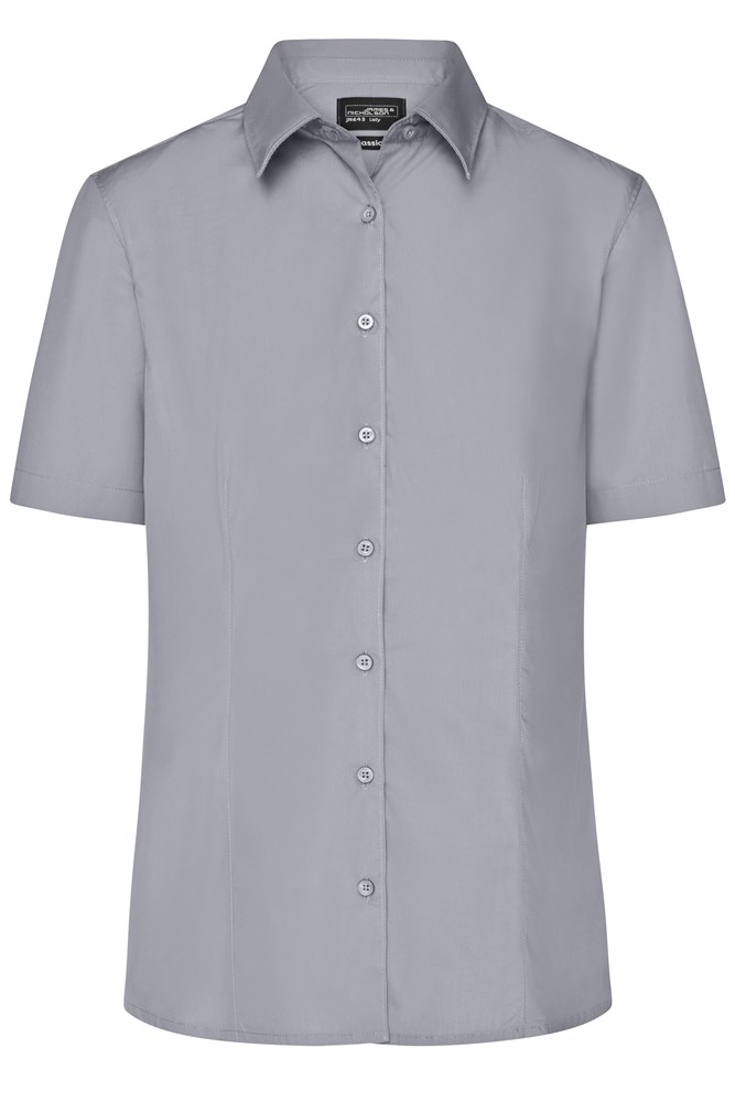 Ladies' Business Shirt Shortsleeve - Staal (ca. Pantone 423U)