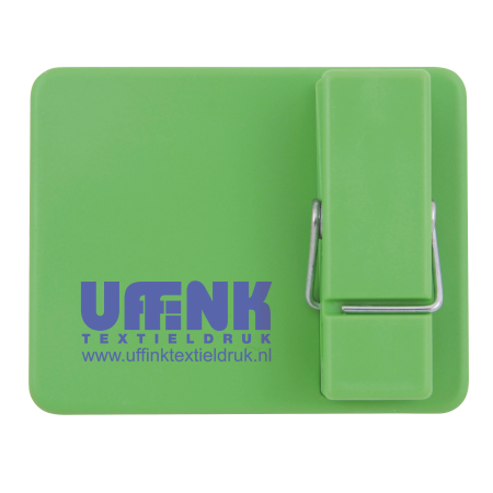 Wandplaatje met knijper - lichtgroen/lichtgroen