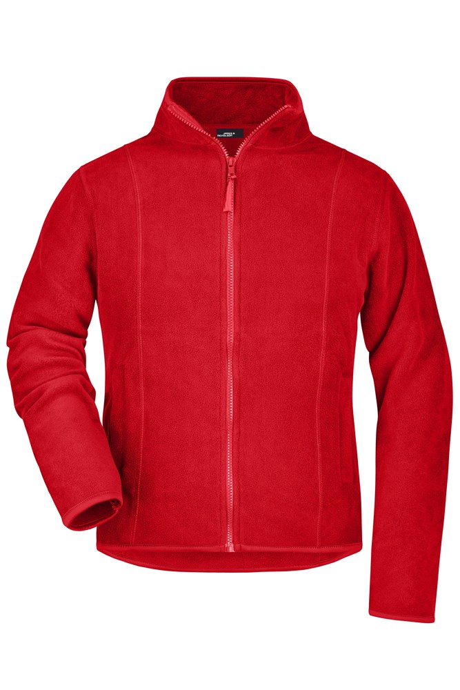 Girly Microfleece Jacket - Rood (ca. Pantone 193C)
