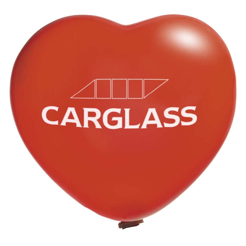 Reuzenballon hartvorm bedrukt Ø 90 cm 